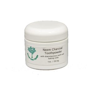Charcoal Toothpowder with Neem, Neem Tree Farms